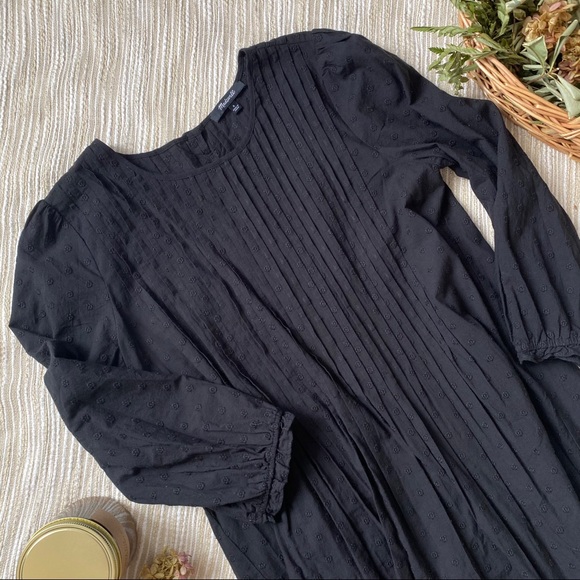 Madewell Embroidered Pintuck Mini Dress - Picture 2 of 8
